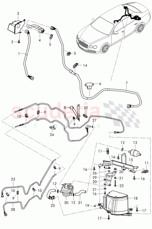 Part Diagram for Bentley 4W0 201 993