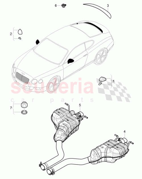 Part Diagram for Bentley 3W3 857 409 D