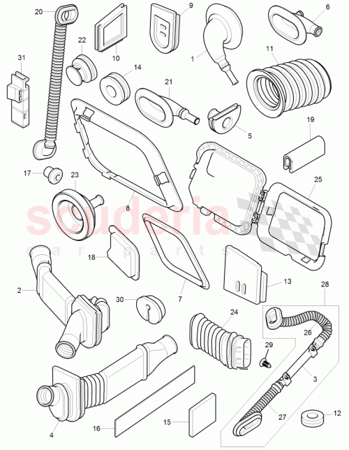 Part Diagram for Bentley 3W3 971 004