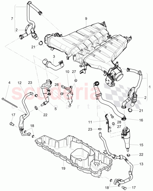 Part Diagram for Bentley 07C103495L