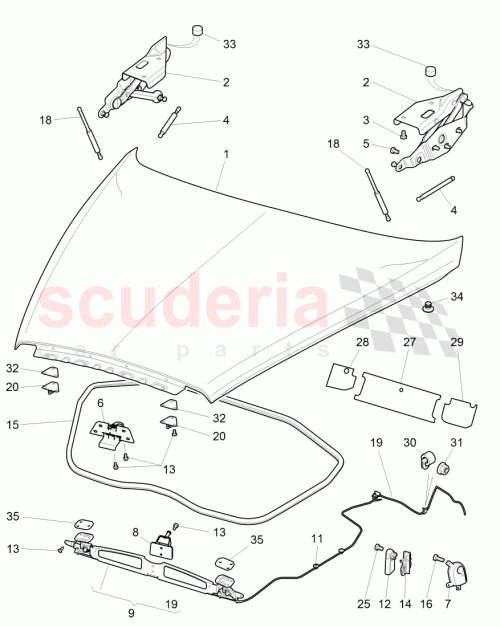 Part Diagram for Bentley 3W0 823 031 AD