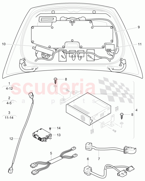 Part Diagram for Bentley 3W0971318A