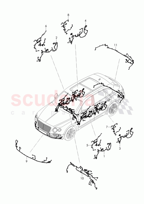 Part Diagram for Bentley 36B971030CT