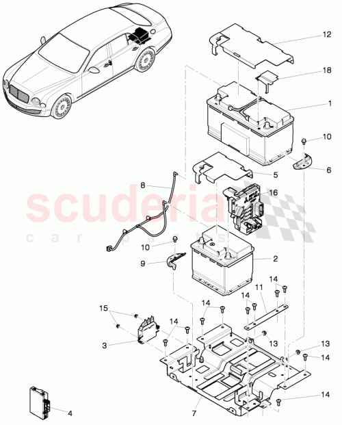 Part Diagram for Bentley 3Y0804872B
