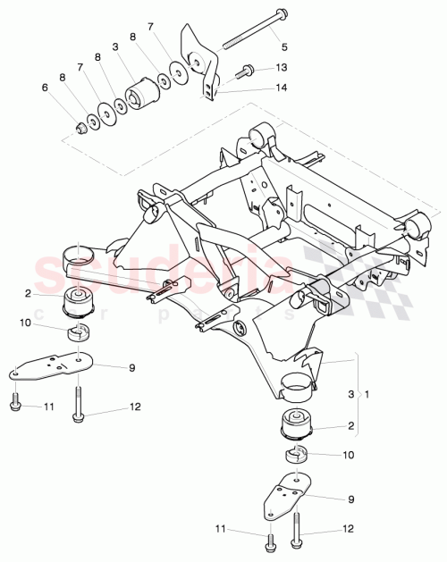 Part Diagram for Bentley 3Y0 505 235 J
