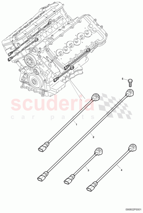 Part Diagram for Bentley 07C905377AA