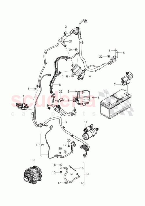 Part Diagram for Bentley 4M2971111BA