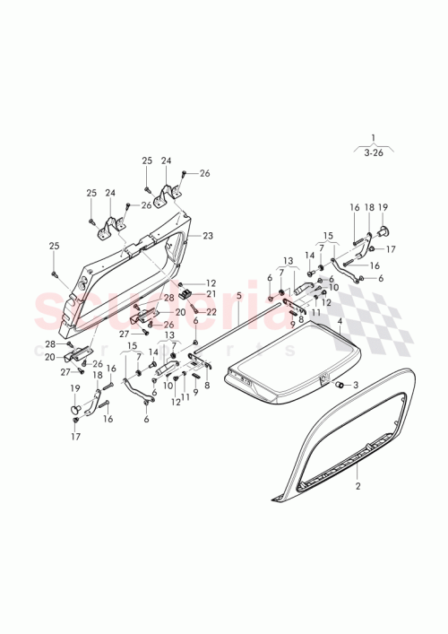 Part Diagram for Bentley 3Y5 860 219 A