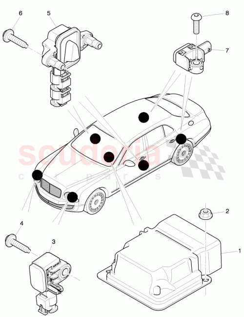 Part Diagram for Bentley 4G0 959 655 B