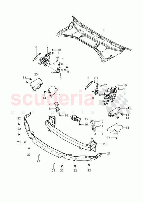 Part Diagram for Bentley 4W0 809 914 C
