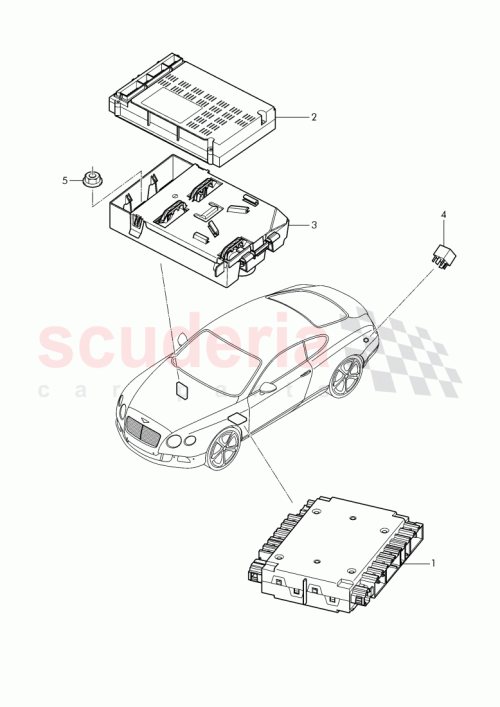 Part Diagram for Bentley 3W0907307F