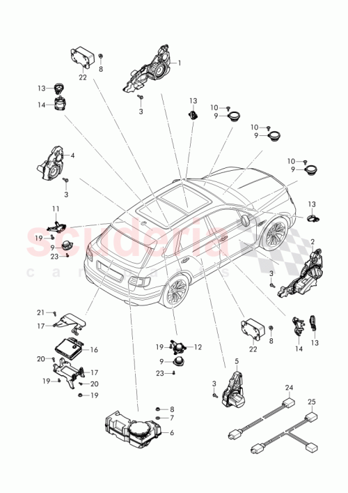 Part Diagram for Bentley 36A 971 796 A