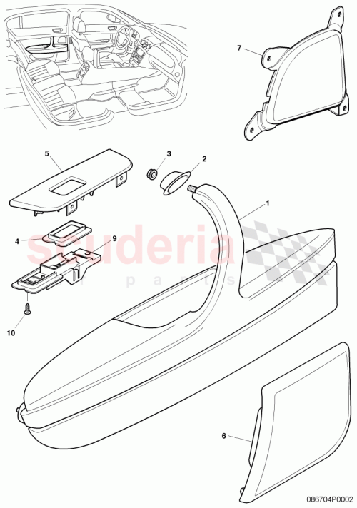 Part Diagram for Bentley 3W5868896A