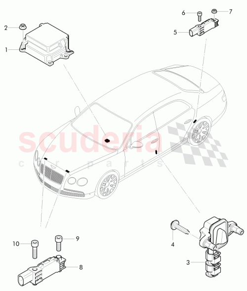 Part Diagram for Bentley 8J0959651