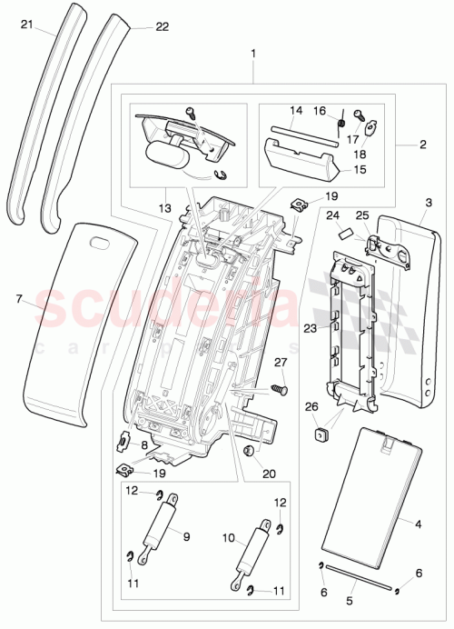 Part Diagram for Bentley 3W5885875E