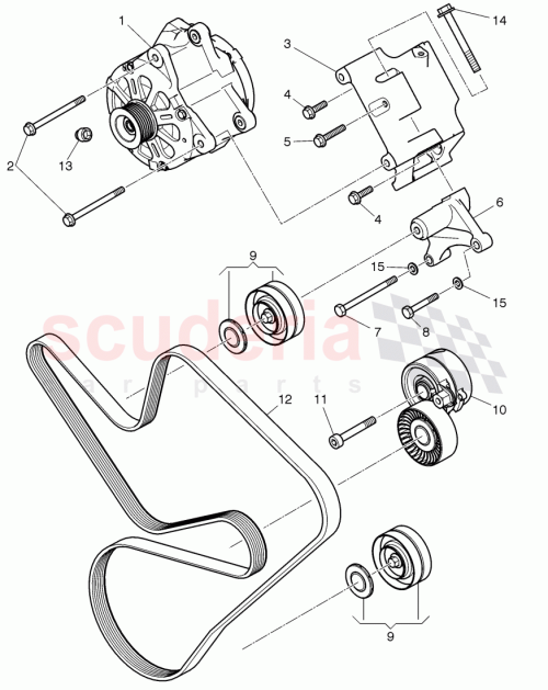 Part Diagram for Bentley 07V 903 315 A