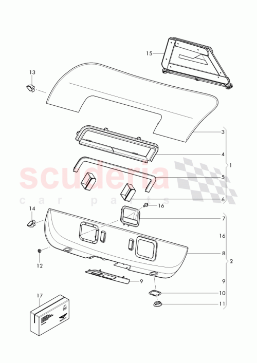 Part Diagram for Bentley 3Y0 867 607 C