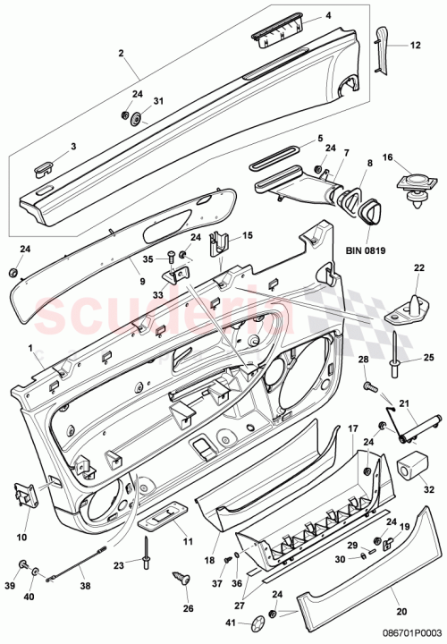 Part Diagram for Bentley 3W3867022DU63
