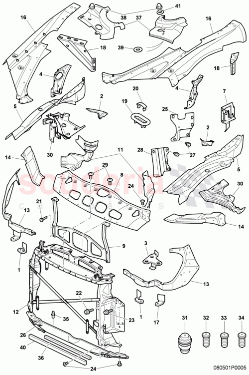 Part Diagram for Bentley 3W8 809 581 N