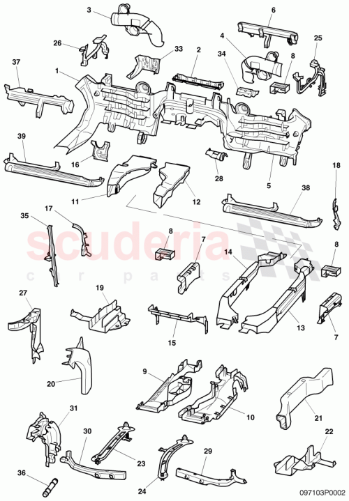 Part Diagram for Bentley 3W8 927 368 C