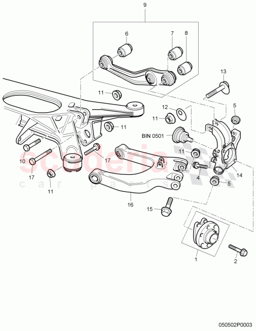 Part Diagram for Bentley 4E0511511J