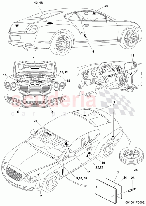 Part Diagram for Bentley 3W0 010 448 S