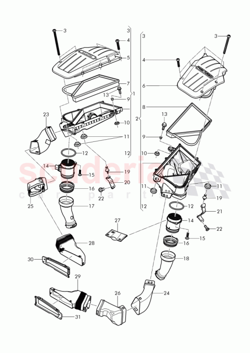 Part Diagram for Bentley 3W0 129 252