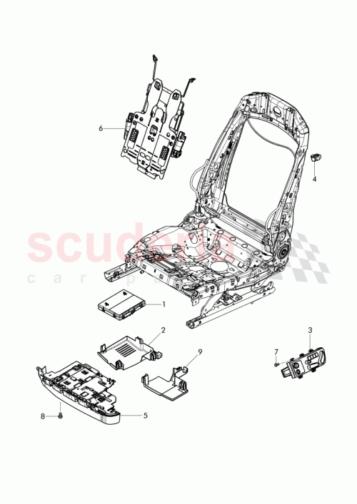 Part Diagram for Bentley 3W7 959 766 E