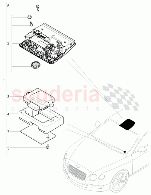 Part Diagram for Bentley JNV 907 410 L