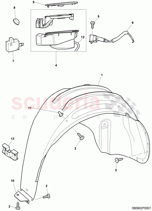 Part Diagram for Bentley 3W0809513