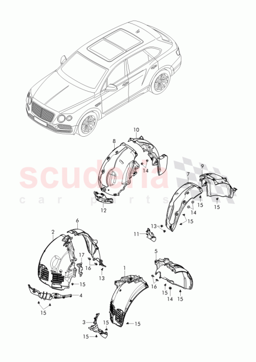 Part Diagram for Bentley 36A 810 172 A