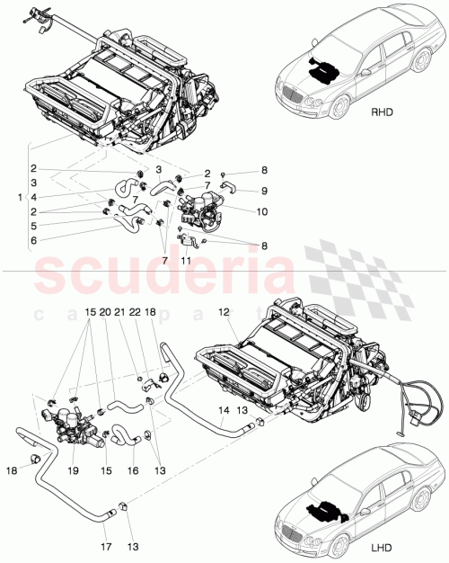 Part Diagram for Bentley 7L0422379