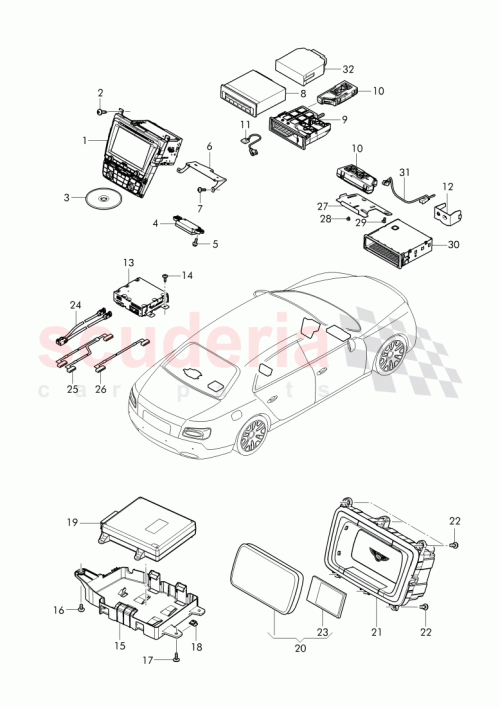 Part Diagram for Bentley 4W0 907 113 A