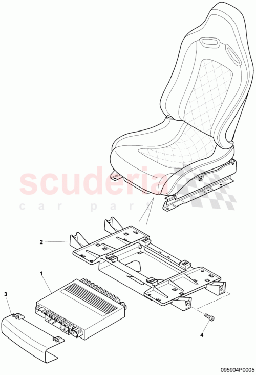 Part Diagram for Bentley 3W8959191B