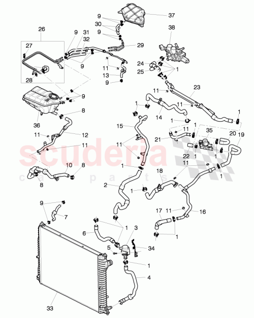 Part Diagram for Bentley 3W0121065AN