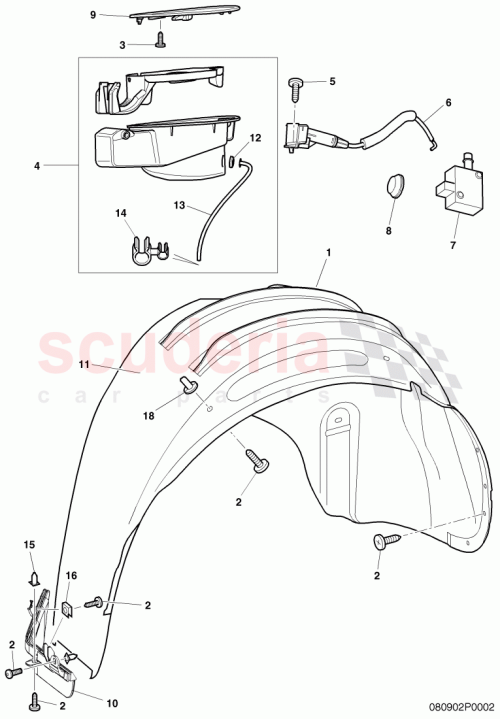 Part Diagram for Bentley 3W0809937