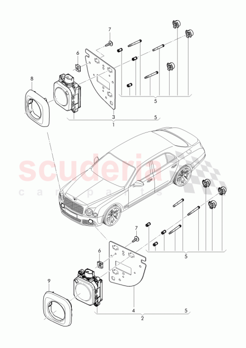 Part Diagram for Bentley 3Y0 907 561 B