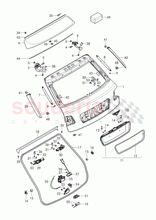 Part Diagram for Bentley 4M0 827 506 D