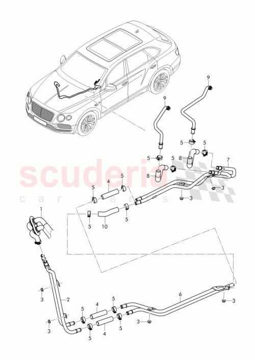 Part Diagram for Bentley 4M0 121 123 E