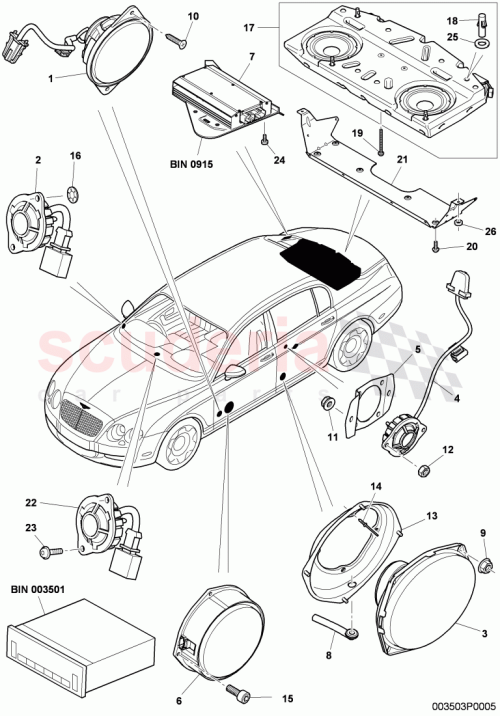 Part Diagram for Bentley 3W5035465B