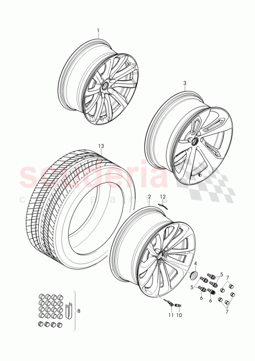 Part Diagram for Bentley 3W0601159T