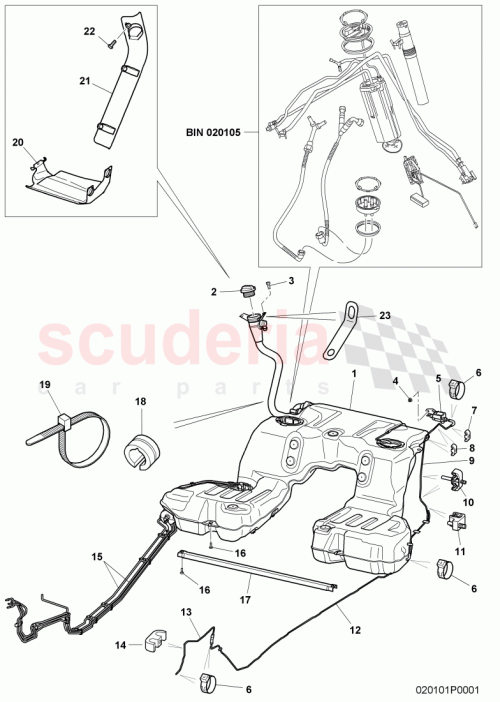 Part Diagram for Bentley 3W0 201 021 BG