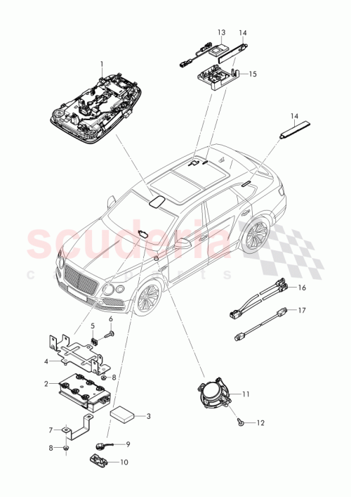 Part Diagram for Bentley 4M0 035 454 A