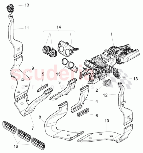 Part Diagram for Bentley 3Y0 819 501 A