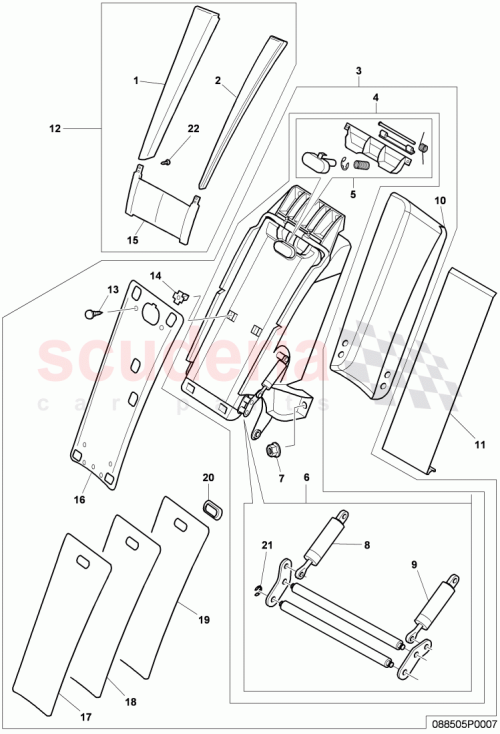 Part Diagram for Bentley 3W0 885 081 F