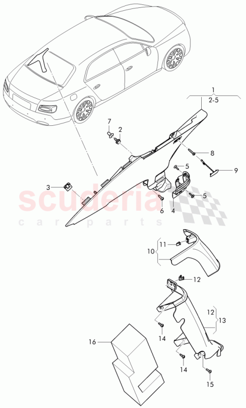 Part Diagram for Bentley 4W0 863 066