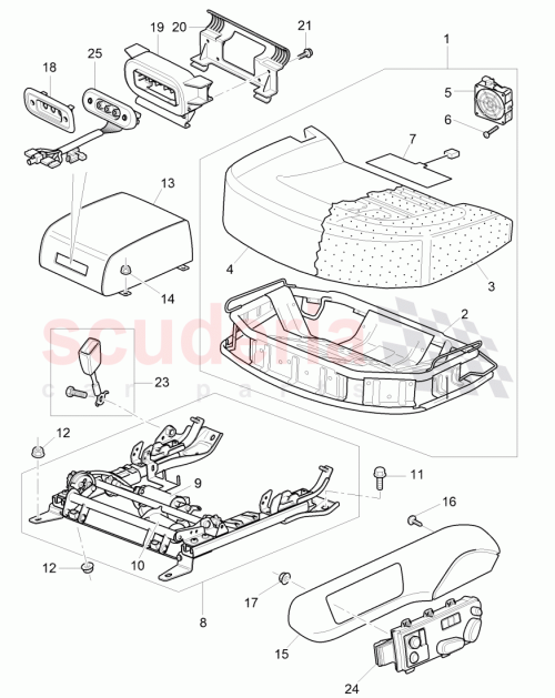 Part Diagram for Bentley 3W5885302G