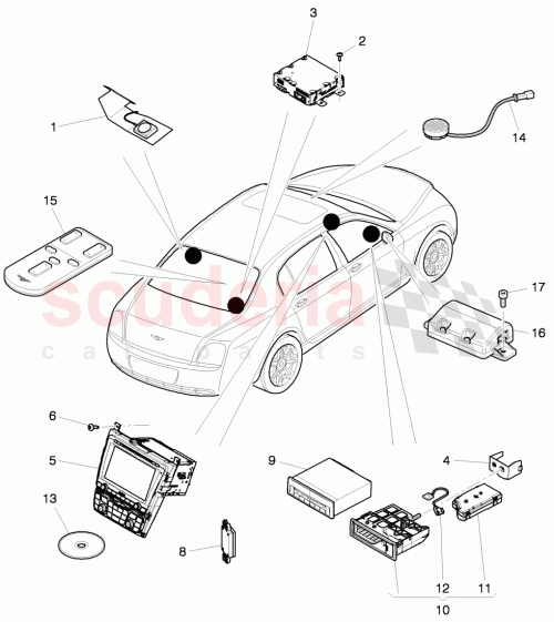 Part Diagram for Bentley 3W0 919 859 CR