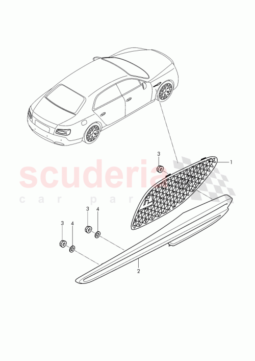 Part Diagram for Bentley WHT 006 509