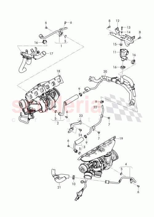 Part Diagram for Bentley 07P 121 070 AH